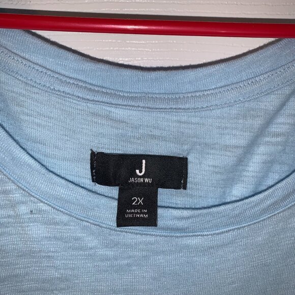 Jason Wu Tiered Pastel Sundress Plus Size 2X Pastel Blue Summer Vacation Beach - Picture 5 of 7